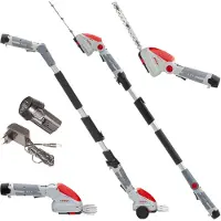 Ikra Accu-grasmaaier en -snoeischaren IGBS 1210 F | 12V | 2-in-1: grasmaaier (10 cm) en snoeischaren (20 cm) | 8 mm | inclusief accu, oplader en frame