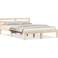 Syfax Bedframe Bruin 225,5 x 165,5 x 69,5 cm Massief Vurenhout