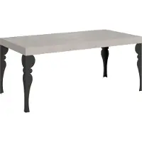 Itamoby Paxon Cashmere uittrektafel, 200/460 x 90 cm, met antracietkleurige poten