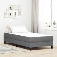 Prolenta Maison Exclusive - Bedbodem met matras, lichtgrijs, 80 x 200 cm, stof