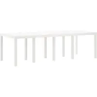 Syfax Tuinstafel Wit 250 x 100 x 73 cm poly rattan