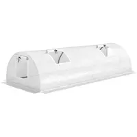 Outsunny - Tunnelkas - Kunststof - 200L x 80B x 45H cm - Wit