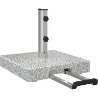 vidaXL Parasolvoet Grijs 41 x 41 x 37 cm Graniet