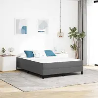 Prolenta Maison Exclusive - Bedmatras met matraskussen, lichtgrijs, 140 x 200 cm, stof