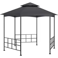 The Living Store De Living Store paviljoen met zijwanden, afmetingen 3,1 x 2,7 meter, antracietkleur
