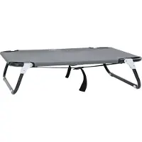 Syfax Hondenbed Lichtgrijs 70 x 46 x 18 cm Staal