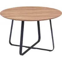 Poldimar Ronde eettafel Nole ø120 - bruin/zwart