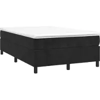 Syfax Boxspring met matras fluweel zwart 120x200 cm
