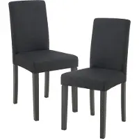 En.casa Eetkamerstoel set van 2 Hamburg eetkamerstoelen zwart []