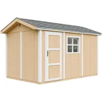 Timbela M914-HARVEST HONEY - LP SmartSide Tuinhuis op houtbasis - 8,68 m² - 250x412xH252 cm - met vloer en verf