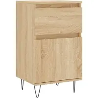 vidaXL Dressoir 40x35x70 cm bewerkt hout sonoma eikenkleurig