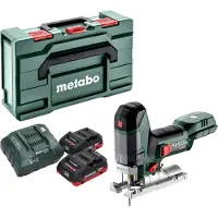 Metabo ST 18 LT 130 BL accu-decoupeerzaag 18 V 130 mm borstelloos + 2x LiHD-accu 4,0 Ah + oplader + Metabox