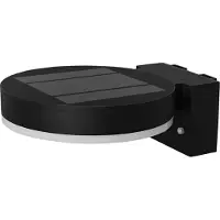 Osram HOMELIGHTING ENDURA Style Solar Wall Sensor Single Circle 6W Black 4099854455568 LED-buitenlamp (wand) LED LED vast ingebouwd 6 W Zwart