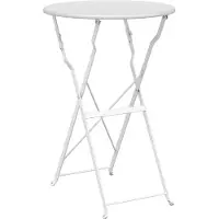 Syfax Bistrotafel Wit Ø 50 x 71 cm Poedercoating staal