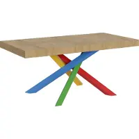 Itamoby Uittrekbare tafel 90x180/440 cm, Volantis, eikenhout, naturel, frame 4/B