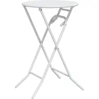 Syfax Tuinstafel Wit 50 x 50 x 72 cm Metaal