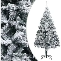 Prolenta Maison Exclusive - Kunstkerstboom met sneeuw, groen, 240 cm, PVC