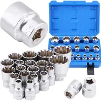 Asta SATRA S-SHS21 - Dopsleutelset - 1/2" Aandrijving - 12-kantig - Cr-V Staal