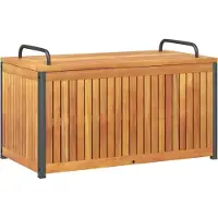 vidaXL Kussenbox 85x45x45/53 cm massief acaciahout en staal