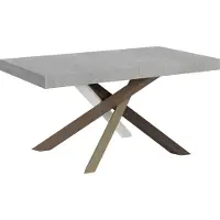 Itamoby Uittrekbare tafel 90x160/264 cm, Volantis, frame in cementkleur, model 4/C