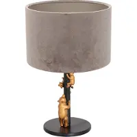 Anne Light & Home Design schemerlamp Animaux met grijs velvet