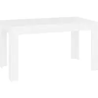 Syfax Eettafel 140x74,5x76 cm bewerkt hout wit
