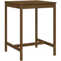 Syfax Tuintafel 82,5x82,5x110 cm massief grenenhout honingbruin