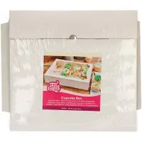 Funcakes Cupcake Doos voor 12 Cupcakes of Muffins - Wit - 3 Stuks - Cupcake Bewaardoos