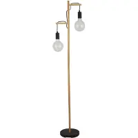 Searchlight Vloerlamp hout Woody