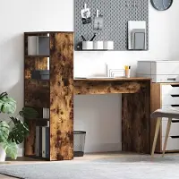 Prolenta Maison Exclusive - Bureau, gerookt eikenhout, houtvezel, 113 x 54 x 120 cm