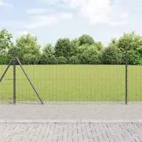 Syfax Euro-hek met betonnen voetstuk 10 x 0,8 m PVC-Coated Staal Mesh