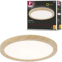 Paulmann LED-paneel Atria Shine Backlight IP44 rond 190 mm 11,2W 850lm 3000K Houtlook