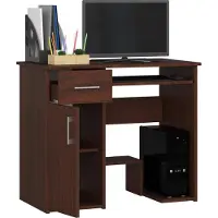 Akord Bureau JAY met 1 Lade / Computerbureau / Computer Tafel / Bureautafel / Venge / 90 x 74 x 50 cm