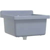 Syfax Wasbak wandgemonteerd 40x40x24 cm hars grijs