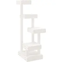Syfax Kattenmeubel 45,5x49x103 cm massief grenenhout wit