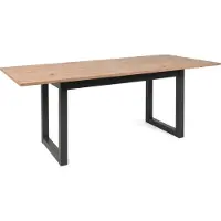 GuenstigEinrichten Verlengbare eettafel Damon 160/200x90 - artisan eik/antraciet