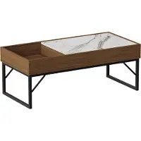 Vicco Lunero Salontafel – 105 x 50 cm Walnoot