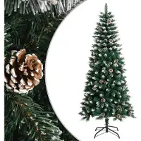 Prolenta Maison Exclusive - Kunstkerstboom met standaard, groen, 150 cm, PVC