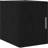 Syfax Wandkast Zwart Eiken 30 x 42,5 x 39,5 cm Bewerkt hout