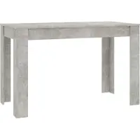 Syfax Eettafel 120x60x76 cm bewerkt hout betongrijs