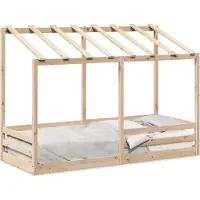 Prolenta Maison Exclusive - Kinderbed met kap, 75x190 cm, massief grenenhout