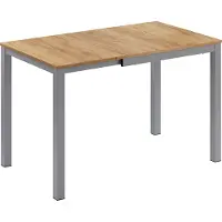 Vicco Eettafel Granny, Eiken/Grijs, 80-120 x 70 cm Uitschuifbaar
