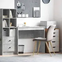 Prolenta Maison Exclusive - Bureau, betonlook, grijs, 90 x 40 x 76 cm