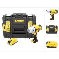 DeWalt DCF 899 NT accu-slagmoersleutel 18 V 950 Nm 1/2" borstelloos + 1x oplaadbare accu 2.0 Ah + TSTAK - zonder oplader