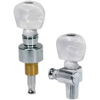 Boston BJ-1005-C Stemmechanieken voor 5-Snarige Banjo, Set van 5, Chroom, 4:1 en 10:1 Overbrenging