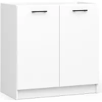 Akord Onderkast voor Spoelbak OLIWIA S80 / Keukenkast modulaire / Furniture Factory / Wit / 80 x 82 x 46 cm
