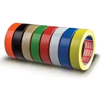 TESA Zelfklevende, gekleurde PVC verpakkingstape 4104 zwart 66mx19mm