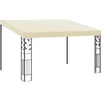 The Living Store De Living Store wandpaviljoen, afmetingen 4x3x2,5 meter, crèmekleurig