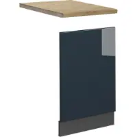 Vicco Fame-Line Fronten voor vaatwassers – 45 cm, WB Eik Donkerblauw hoogglans