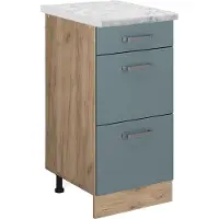 Vicco R-Line Keukenonderkast – 40 cm WB Marmer Blauw-grijs